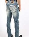 Holt Men's Medium Wash Slim Boot Cut Jeans