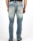 Holt Men's Medium Wash Slim Boot Cut Jeans