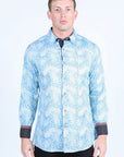 Satin Cotton/Spandex Long Sleeve Shirt