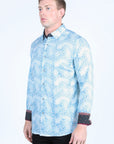 Satin Cotton/Spandex Long Sleeve Shirt