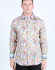 Satin Cotton/Spandex Long Sleeve Shirt
