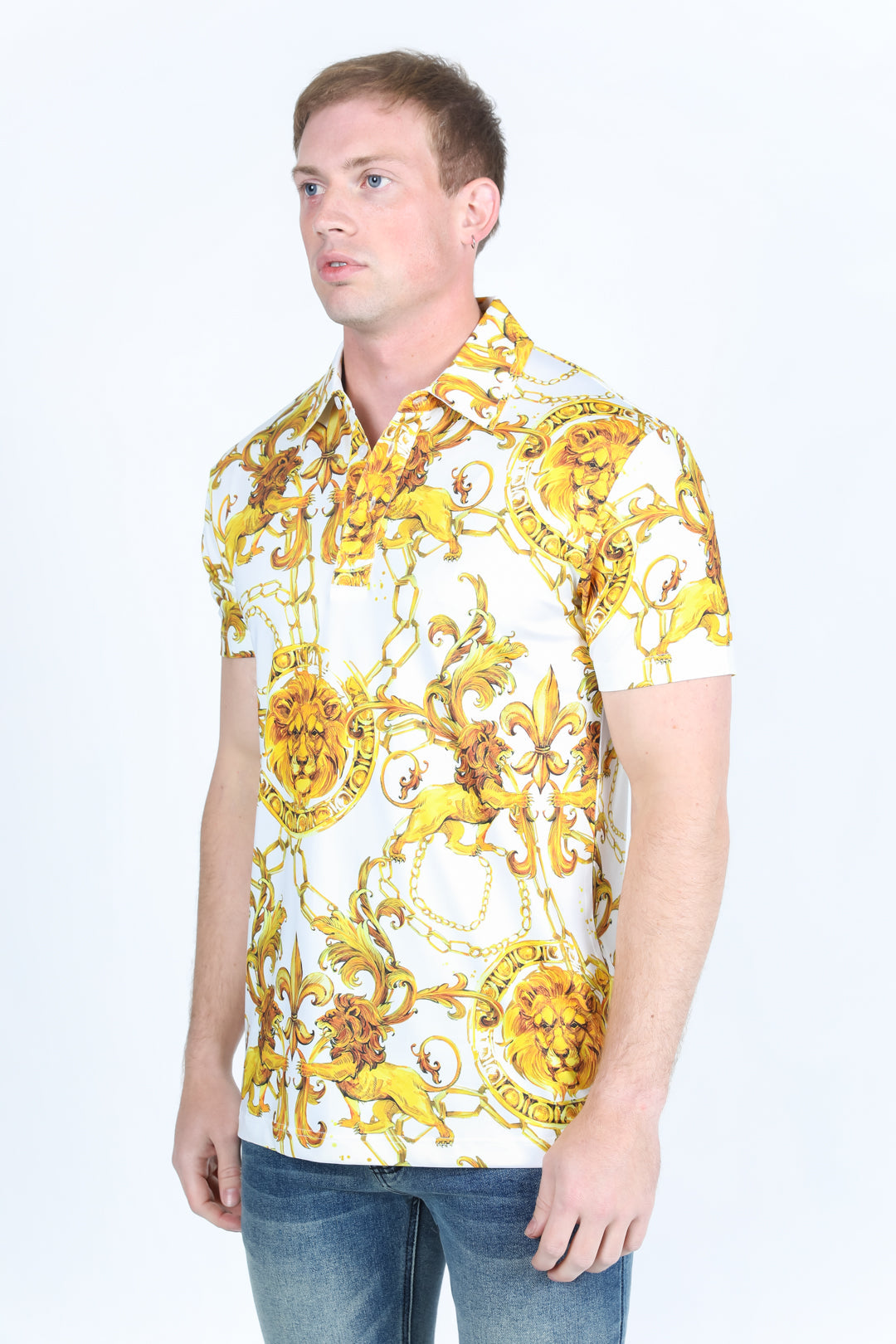 Men&#39;s Baroque Print Red Label Polo