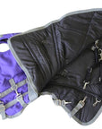 AJ Tack 1200D Waterproof Turnout Horse Blanket with Hood - Purple