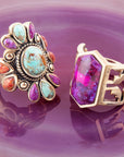 Native Color Turquoise Multi Stone Ring