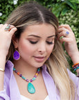 Native Color Turquoise Multi Stone Ring