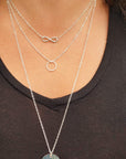 Gold / Silver Multiple Layer Infinity Coin Necklace
