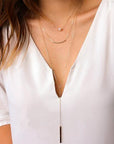 Vintage Multiple Layer Pearl & Bar Tassel Necklace