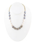 Noche Pearl and Labradorite Necklace