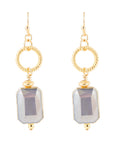 Nordic Grey Crystal Drop Earring