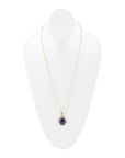 Nova Blue Lapis Pendant and Golden Necklace