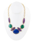Odyssey Lapis Multi Stone Statement Necklace