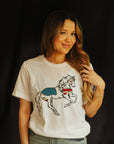 Patriotic USA Horse Western Graphic Tee