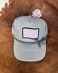 Pearl Bow Trucker Hat Chain