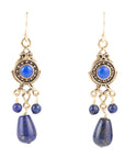 Phantom Lapis and Bronze Earrings