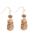Picture Jasper Slab Earrings