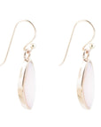 Pink Opal and Bronze Drop Earring