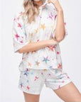 Stars tie dye pajamas -clearance