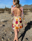 Three Dimensional Floral Dress -clearance