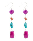 Prescott Blue Magnesite Sterling Silver Drop Earrings