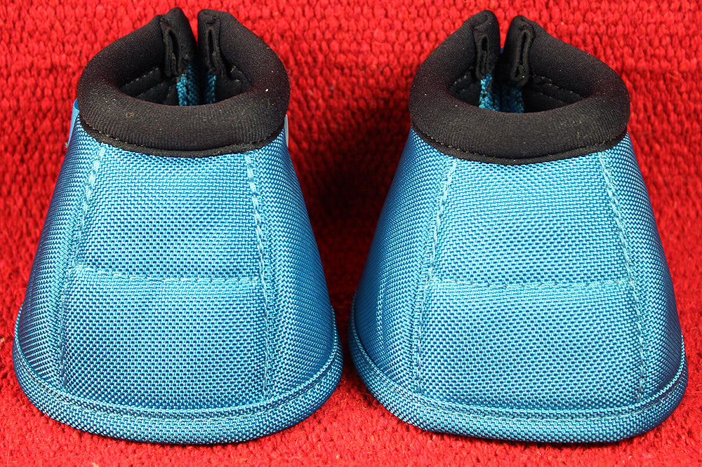 Professional Choice Tack Ballistic Overreach Horse Bell Boots Pacific Blue