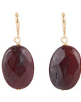Purple Jasper Stone Earrings