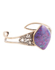 Purple Turquoise Golden Cuff Bracelet