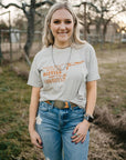 Raisin' Hell Bull Skull Graphic Tee