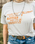 Raisin' Hell Bull Skull Graphic Tee