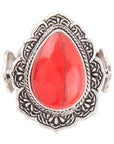 Red Siren Howlite Sterling Ring