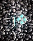 Rio Turquoise Diamonds Stud Fashion Earrings