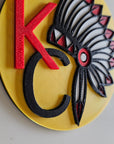 3D Print Chiefs Kc Kansas City Football Ornament or Keychain