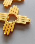 3D Print New Mexico Zia Earrings Made in America