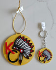 3D Print Chiefs Kc Kansas City Football Ornament or Keychain