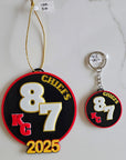 3D Print Chiefs Kc 87 Kelce Travis Kansas City Football Ornament or Keychain