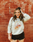 Rodeo Night Bull Rider Graphic Sweatshirt