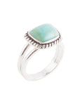 Rope Me In Blue Turquoise Silver Ring