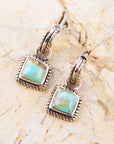 Roped Around Turquoise and Bronze Earrings