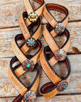 Western Light Oil Rustic Tie Down Keepers