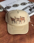 Saddled Horses Trucker Hat