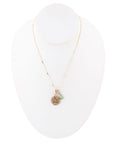 Sagittarius - Zodiac Blue Turquoise Golden Charm Necklace