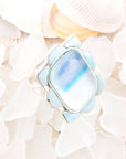 Scenic Beach Blue Larimar and Sterling Silver Ring