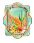 Scenic Desert Sedona Blue Turquoise Golden Ring