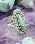 Sedona Blue Turquoise and Sterling Silver Statement Ring