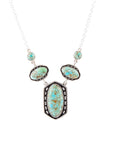 Shielded Turquoise and Sterling Silver Necklace