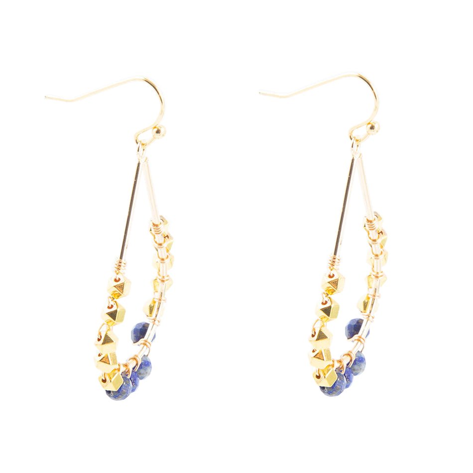 Simple Things Lapis Loop Earrings
