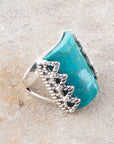 Sluice Genuine turquoise Ring