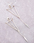 Sterling Silver All Arrows Earrings