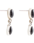 Sterling Silver Black Onyx Drop Earrings