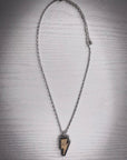 Striker White Lightning Bolt Fashion Necklace