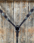 Dark Oil One Ear Headstall & Breastcollar Set 